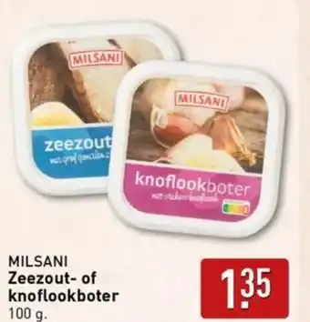 ALDI Milsani zeezout-of knoflookboter aanbieding