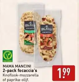 ALDI Mama mancini 2 pack focaccia's aanbieding