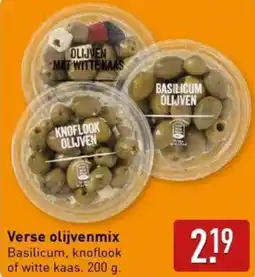 ALDI Verse olijvenmix Basilicum, knoflook of witte kaas. aanbieding