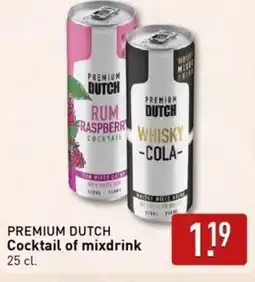 ALDI Premium dutch cocktail of mixdrink aanbieding
