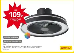 Praxis EGLO PLAFONDVENTILATOR NIEUWPOORT aanbieding