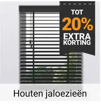 Raamdecoratie.com Houten jaloezieën aanbieding