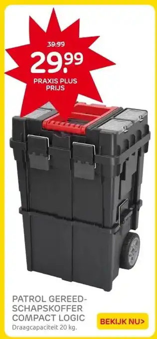 Praxis PATROL GEREED- SCHAPSKOFFER COMPACT LOGIC aanbieding