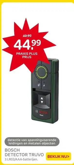 Praxis BOSCH DETECTOR TRUVO aanbieding