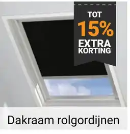Raamdecoratie.com Dakraam rolgordijnen aanbieding
