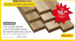 Praxis PVC VLOER GARDA LICHT NATUREL EIKEN OF WARM NATUREL EIKEN aanbieding