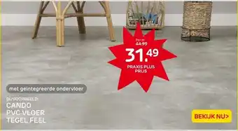 Praxis CANDO PVC VLOER TEGEL FEEL aanbieding