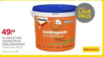 Praxis ALABASTINE VOORSTRIJK SNELDROGEND aanbieding