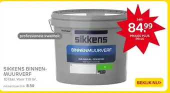 Praxis SIKKENS BINNEN- MUURVERF aanbieding