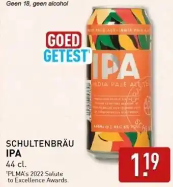 ALDI Schultenbräu IPA aanbieding