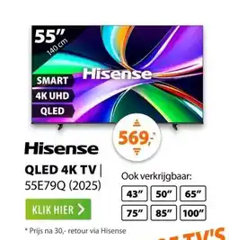 Expert Hisense QLED 55E79Q (2025) aanbieding