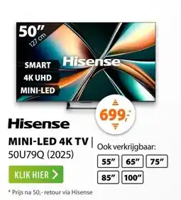 Expert Hisense QLED 50U79Q (2025) aanbieding