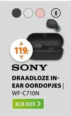 Expert Sony WF-C710N Zwart aanbieding