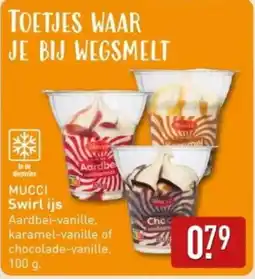ALDI Mucci swirl ijs aanbieding