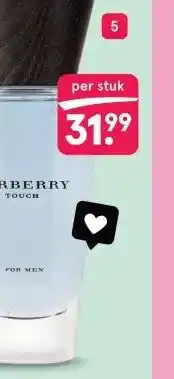 Etos Burberry Touch Men Eau e toilette 100 ml aanbieding
