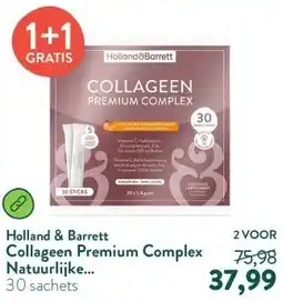 Holland & Barrett Collageen Premium Complex  Natuurlijke Sinaasappelsmaak - 30 sachets aanbieding