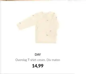 Babypark DAY Overslag T-shirt cream aanbieding
