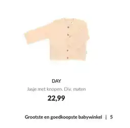 Babypark DAY Jasje met knopen aanbieding