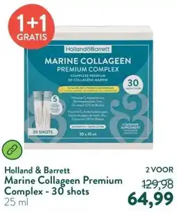 Holland & Barrett Marine Collageen Premium Complex - 30 shots aanbieding