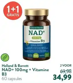 Holland & Barrett NAD+ 100mg + Vitamine B3 aanbieding