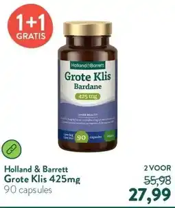 Holland & Barrett Grote Klis 425mg aanbieding