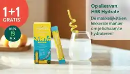 Holland & Barrett 1+1 GRATIS* Op alles van H&B Hydrate aanbieding