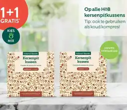 Holland & Barrett 1+1 GRATIS* Op alle H&B kersenpitkussens aanbieding