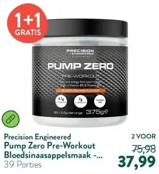 Holland & Barrett Pump Zero Pre-Workout Bloedsinaasappelsmaak - 375g aanbieding