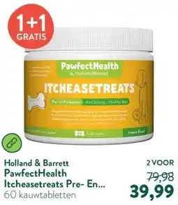 Holland & Barrett PawfectHealth Itcheasetreats Pre- En Probiotica Hond - 60 soft treats aanbieding