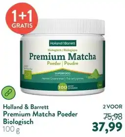 Holland & Barrett Premium Matcha Poeder Biologisch aanbieding