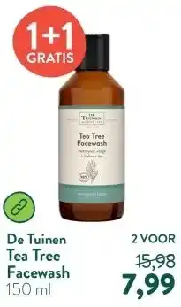 Holland & Barrett Tea Tree Facewash aanbieding