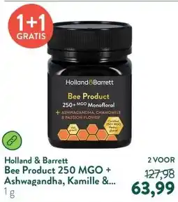 Holland & Barrett Bee Product 250 MGO + Ashwagandha, Kamille & Passievrucht aanbieding