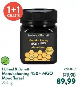Holland & Barrett Manukahoning 450+ MGO Monofloraal aanbieding