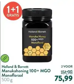 Holland & Barrett Manukahoning 100+ MGO Monofloraal aanbieding