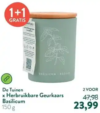 Holland & Barrett x  Herbruikbare Geurkaars Basilicum aanbieding