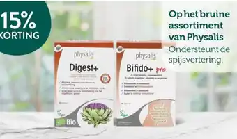 Holland & Barrett 15% KORTING Op het bruine assortiment van Physalis aanbieding