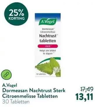 Holland & Barrett Dormeasan Nachtrust Sterk Citroenmelisse Tabletten aanbieding
