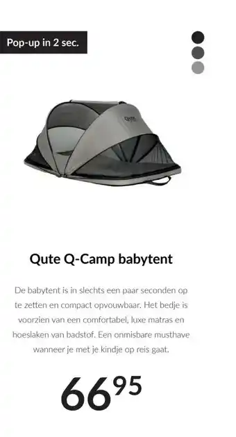 Babypark Qute Q Camp babytent aanbieding