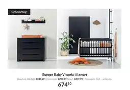 Babypark Europe Baby Vittoria III zwart aanbieding