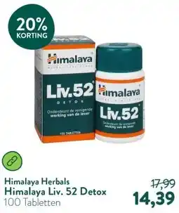 Holland & Barrett Himalaya Liv. 52 Detox aanbieding