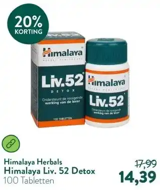 Holland & Barrett Himalaya Liv. 52 Detox aanbieding