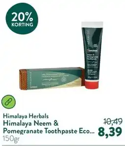 Holland & Barrett Himalaya Neem & Pomegranate Toothpaste Eco Bio aanbieding