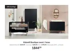 Babypark Kidsmill Boutique zwart, brass aanbieding