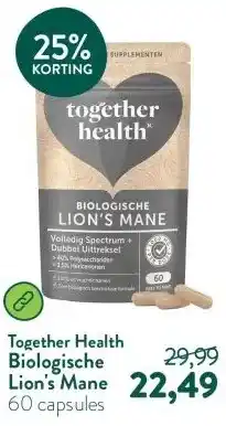 Holland & Barrett Biologische Lion's Mane aanbieding