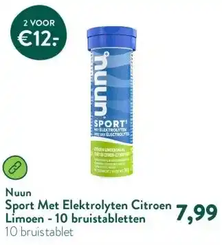 Holland & Barrett Sport Met Elektrolyten Citroen Limoen - 10 bruistabletten aanbieding