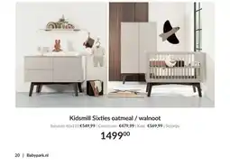 Babypark Kidsmill Sixties oatmeal / walnoot aanbieding