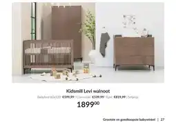 Babypark Kidsmill Levi walnoot aanbieding