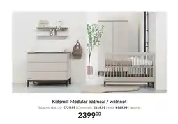 Babypark Kidsmill Modular oatmeal / walnoot aanbieding