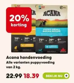 Pets Place Acana hondenvoeding aanbieding