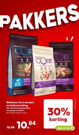 Pets Place Wellness Core honden en kattenvoeding aanbieding